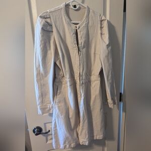 Universal Thread Jacket Dress in Cream/Winter White Size Large